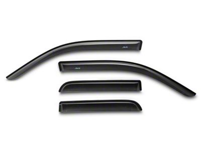 Ventvisor Window Deflectors; Front and Rear; Dark Smoke (19-24 RAM 1500 Quad Cab)