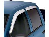 Ventvisor Window Deflectors; Front and Rear; Chrome (19-25 RAM 1500 Quad Cab)
