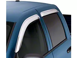 Ventvisor Window Deflectors; Front and Rear; Chrome (19-24 RAM 1500 Quad Cab)