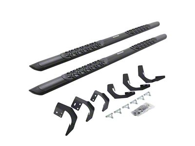 Go Rhino V-Series V3 Running Boards; Textured Black (15-18 RAM 1500 Crew Cab)