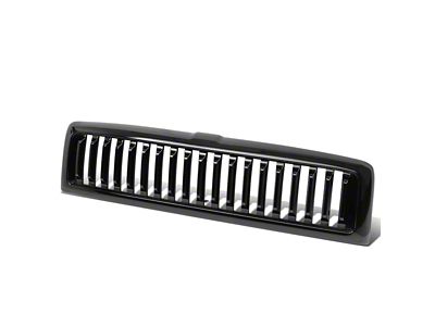 Vertical Fence Style Upper Replacement Grille; Black (94-01 RAM 1500)