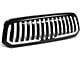 Vertical Fence Style Upper Replacement Grille with LED DRL; Black (13-18 RAM 1500, Excluding Rebel)