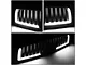 Vertical Fence Style Upper Replacement Grille with LED DRL; Matte Black (09-12 RAM 1500)