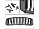Vertical Fence Style Upper Replacement Grille; Matte Black (13-18 RAM 1500, Excluding Rebel)