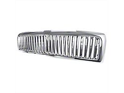Vertical Style Upper Replacement Grille; Chrome (94-01 RAM 1500)