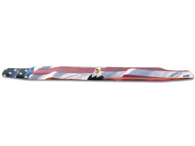 Vigilante Premium Hood Protector; American Flag with Eagle (19-24 RAM 1500, Excluding Rebel & TRX)
