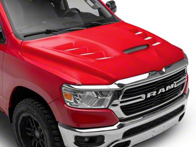 VIP Style Ram Air Hood; Unpainted (19-24 RAM 1500, Excluding TRX)