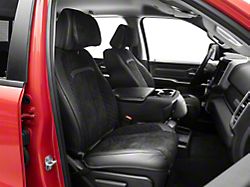 Voris Series Front and Rear Seat Covers; Black (Universal; Some Adaptation May Be Required)