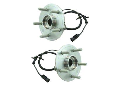 Wheel Bearing and Hub Assembly Set; Front (12-18 4WD RAM 1500)