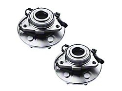 Wheel Bearing and Hub Assemblies with ABS Sensor; Front (19-24 4WD RAM 1500 w/o 22-Inch Wheels)