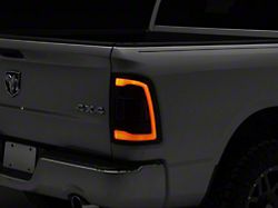 White LED Bar Tail Lights; Black Housing; Smoked Lens (09-18 RAM 1500 w/ Factory Halogen Tail Lights)