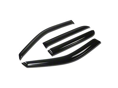 Window Visors; Dark Smoke; Front and Rear (09-14 RAM 1500 Crew Cab)