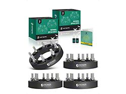 1.50-Inch 8-Lug Wheel Spacers; Black; Set of Four (12-26 RAM 2500)