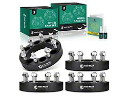 1.50-Inch 8-Lug Wheel Spacers; Black; Set of Four (12-26 RAM 2500)