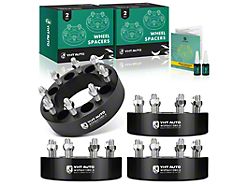 2-Inch 8-Lug Wheel Spacers; Black; Set of Four (94-11 RAM 2500)