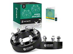 2-Inch 8-Lug Wheel Spacers; Black; Set of Two (12-26 RAM 2500)