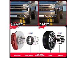 2-Inch Forged Wheel Spacers; Black (13-26 RAM 2500)