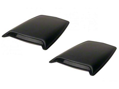 2-Piece Eclipse Hood Scoops; Smooth Black; Medium (03-04 RAM 2500)