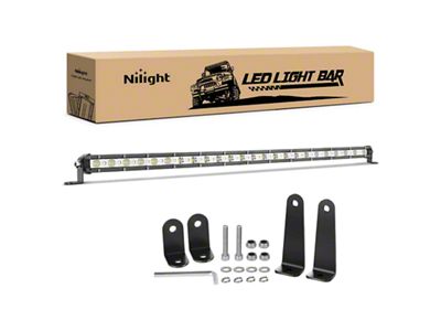 25-Inch Ultra-Slim Single Row LED Light Bar; Flood/Spot Combo (Universal; Some Adaptation May Be Required)