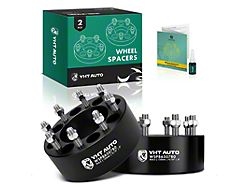 3-Inch 8-Lug Wheel Spacers; Black; Set of Two (94-11 RAM 2500)