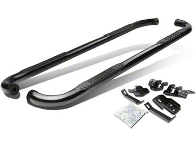 3-Inch Nerf Side Step Bars; Black (10-24 RAM 2500 Crew Cab)