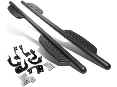 3-Inch Nerf Side Step Bars; Matte Black (10-18 RAM 2500 Crew Cab)