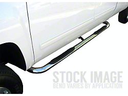 3-Inch Round Side Step Bars; Stainless Steel (94-02 RAM 2500 Regular Cab)