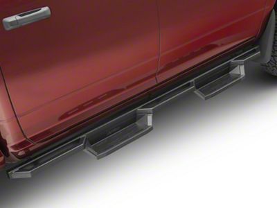 4-Inch Drop Sniper Running Boards; Textured Black (10-24 RAM 2500 Crew Cab)