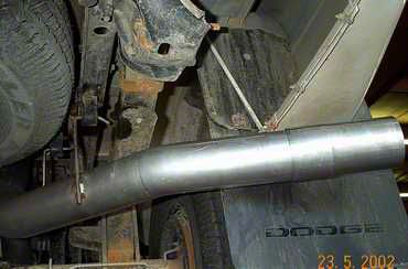 Northeastern Exhaust Muffler & Tail Pipe For 1998-2002 Dodge Ram 2500/3500 5.9L Turbo Diesel