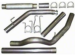 4-Inch Stainless Turbo-Back Single Exhaust System with HVS Welded Muffler and Polished Tip; Side Exit (98-02 5.9L I6 RAM 2500 w/o Catalytic Converter)