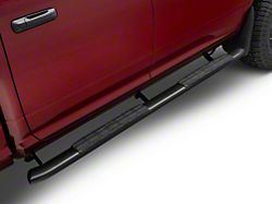 4X Series 4-Inch Oval Side Step Bars; Black (10-24 RAM 2500 Crew Cab)