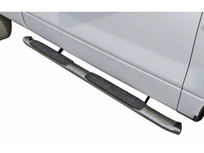 4X Series 4-Inch Oval Side Step Bars; T304 Stainless Steel (03-09 RAM 2500 Quad Cab)