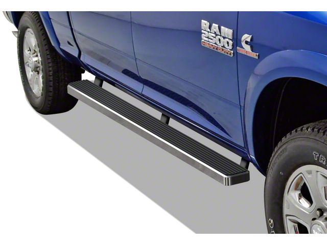 5-Inch iStep Running Boards; Hairline Silver (10-24 RAM 2500 Crew Cab)