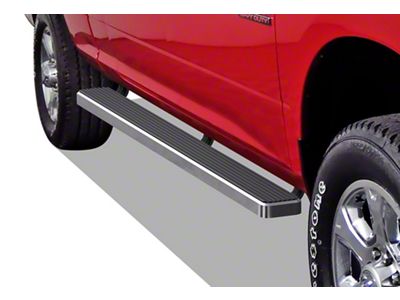 5-Inch iStep Running Boards; Hairline Silver (10-24 RAM 2500 Mega Cab)
