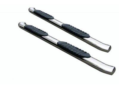 5-Inch Premium Oval Side Step Bars; Stainless Steel (10-24 RAM 2500 Crew Cab)