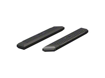 AdvantEDGE 5.50-Inch Side Step Bars without Mounting Brackets; Carbide Black (10-24 RAM 2500 Regular Cab)