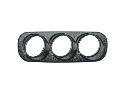 52mm Triple Gauge Pod; Black (03-05 RAM 2500)