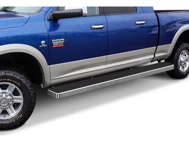 6-Inch iStep Wheel-to-Wheel Running Boards; Hairline Silver (10-24 RAM 2500 Mega Cab)