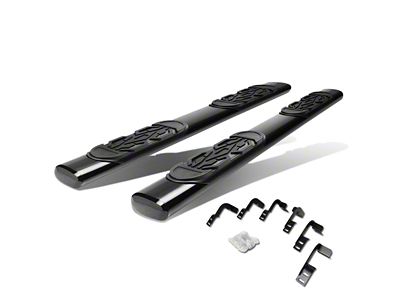 6-Inch Straight Nerf Side Step Bars; Black (10-18 RAM 2500 Crew Cab)