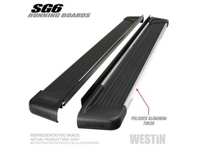 79-Inch SG6 Running Boards; Polished (03-09 RAM 2500 Quad Cab)