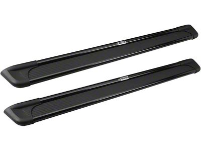 79-Inch Sure-Grip Running Boards; Black Aluminum (03-09 RAM 2500 Quad Cab)
