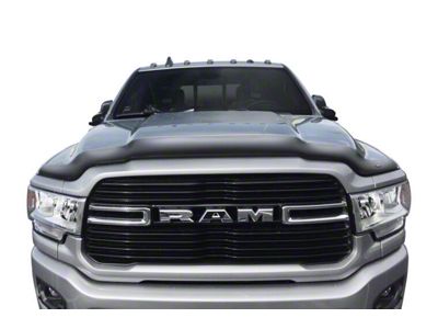 Aeroskin Hood Protector; Matte Black (19-24 RAM 2500)