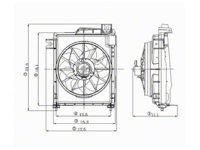 Replacement Air Conditioning Condenser Fan (03-09 5.7, 5.9 or 6.7L RAM 2500)