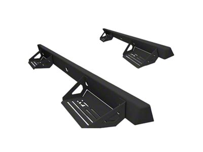 Alumilite Side Step Bars; Textured Matte Black (10-24 RAM 2500 Crew Cab)