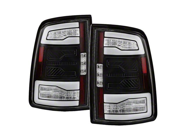 Ram Rampage Rear Lights RAM 2500 APEX Series Light Bar LED Tail Lights; Black Housing; Clear ...