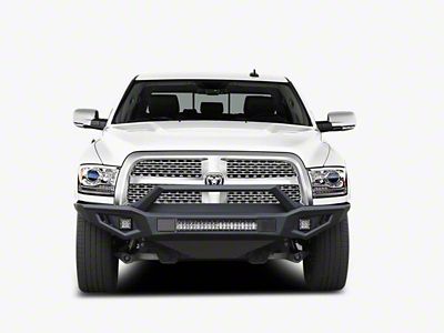 Armour II Heavy Duty Front Bumper with 20-Inch LED Light Bar and 4-Inch Cube Lights (10-18 RAM 2500)