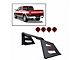 Armour Roll Bar with 7-Inch Red Round LED Lights; Black (03-24 RAM 2500 w/o RAM Box)