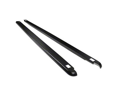 Bed Rail Caps with Stake Pocket Holes; Textured Black (94-02 RAM 2500 w/ 6.4-Foot Box)