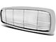 Billet Style Upper Replacement Grille; Chrome (03-05 RAM 2500)