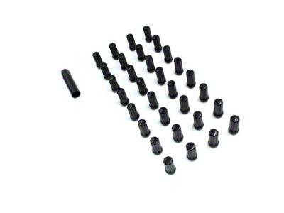 Black 7-Spline Lug Nut Kit; 9/16-Inch; Set of 32 (03-11 RAM 2500)